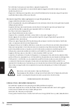 Preview for 74 page of Linea 2000 Domo DO362A Instruction Booklet