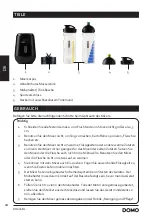 Предварительный просмотр 20 страницы Linea 2000 DOMO DO495BL Instruction Booklet