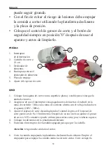 Preview for 34 page of Linea 2000 DOMO DO522S Instruction Booklet