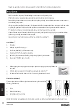 Предварительный просмотр 46 страницы Linea 2000 DOMO DO607ED Instruction Booklet