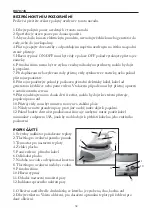 Preview for 34 page of Linea 2000 DOMO DO7074S Instruction Booklet