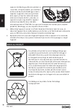 Предварительный просмотр 18 страницы Linea 2000 DOMO DO7108S Instruction Booklet