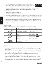 Предварительный просмотр 24 страницы Linea 2000 DOMO DO7108S Instruction Booklet