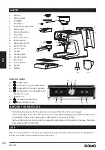 Предварительный просмотр 40 страницы Linea 2000 DOMO DO720K Instruction Booklet