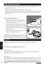 Предварительный просмотр 62 страницы Linea 2000 DOMO DO7288S Instruction Booklet