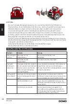 Preview for 22 page of Linea 2000 DOMO DO7292S Instruction Booklet