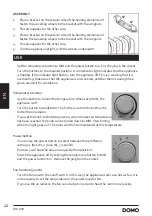 Предварительный просмотр 22 страницы Linea 2000 DOMO DO7319R Instruction Booklet