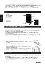 Preview for 14 page of Linea 2000 DOMO DO7327R Instruction Booklet