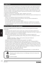 Preview for 20 page of Linea 2000 DOMO DO7327R Instruction Booklet