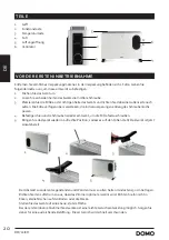 Preview for 20 page of Linea 2000 DOMO DO7351CH Instruction Booklet