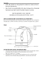 Предварительный просмотр 22 страницы Linea 2000 DOMO DO9032WK Instruction Booklet