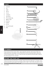 Preview for 20 page of Linea 2000 DOMO DO9049BQ Instruction Booklet