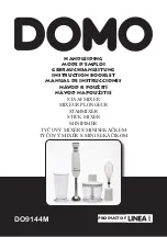 Linea 2000 DOMO DO9144M Instruction Booklet preview