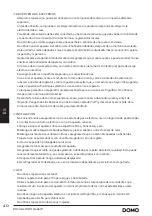 Preview for 40 page of Linea 2000 DOMO DO91606W Manual