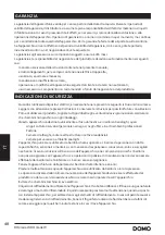 Preview for 48 page of Linea 2000 DOMO DO91606W Manual