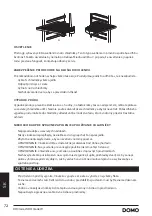 Preview for 72 page of Linea 2000 DOMO DO91606W Manual