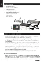 Предварительный просмотр 6 страницы Linea 2000 DOMO DO9189G Instruction Booklet