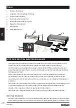 Предварительный просмотр 20 страницы Linea 2000 DOMO DO9189G Instruction Booklet