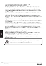 Preview for 20 page of Linea 2000 DOMO DO9202WP Instruction Booklet