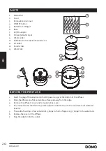 Preview for 20 page of Linea 2000 DOMO DO9215AV Instruction Booklet