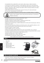 Предварительный просмотр 28 страницы Linea 2000 DOMO DO9222W Instruction Booklet