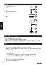 Preview for 20 page of Linea 2000 Domo DO9235J Instruction Booklet