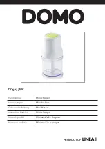 Linea 2000 Domo DO9237MC Instruction Booklet preview
