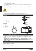 Предварительный просмотр 12 страницы Linea 2000 DOMO DO9243I Instruction Booklet