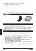 Preview for 22 page of Linea 2000 Domo DO9250W Instruction Booklet