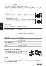 Предварительный просмотр 54 страницы Linea 2000 DOMO DO99505S Instruction Booklet