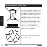 Предварительный просмотр 26 страницы Linea 2000 Domo KX011 Instruction Booklet