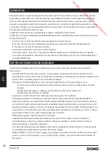 Preview for 22 page of Linea 2000 DOMO XXL DO8306TP Instruction Booklet