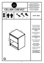 Предварительный просмотр 1 страницы Linea Deco CELIAN CHEVET CARLOS 40 1S Assembling Instructions