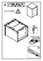 Предварительный просмотр 8 страницы Linea Deco CELIAN CHEVET CARLOS 40 1S Assembling Instructions