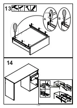 Предварительный просмотр 10 страницы Linea Deco MILO BILLA DESK Assembling Instructions