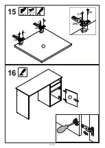 Предварительный просмотр 11 страницы Linea Deco MILO BILLA DESK Assembling Instructions