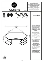 Предварительный просмотр 1 страницы Linea Deco OLYMPE Assembling Instructions