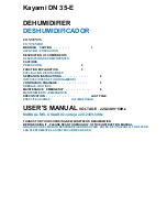 Linea Plus Kayami DN 35-E User Manual предпросмотр