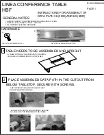 Предварительный просмотр 1 страницы Linea HBF Instructions