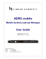 Предварительный просмотр 3 страницы Linear Acoustic AERO.mobile User Manual