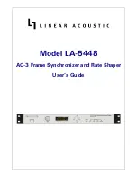 Предварительный просмотр 1 страницы Linear Acoustic LA-5448 User Manual