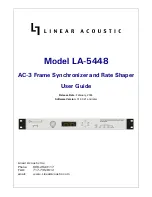 Предварительный просмотр 3 страницы Linear Acoustic LA-5448 User Manual