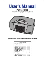 Linear Corporation PERS-3600B User Manual preview