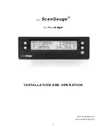 Linear Logic ScanGauge II Installation And Operation Manual предпросмотр