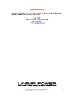 Предварительный просмотр 6 страницы Linear Power 1752S Owner'S Operation Manual And Installation Manual