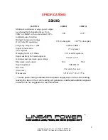 Preview for 6 page of Linear Power 2202IQ Owner'S Manual And Installation Manual