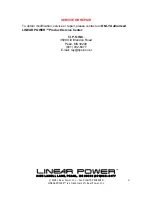 Preview for 4 page of Linear Power 4503IQ Owner'S Manual And Installation Manual