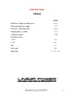 Предварительный просмотр 8 страницы Linear Power 5002IQ Owner'S Manual And Installation Manual