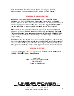 Предварительный просмотр 4 страницы Linear Power DPS500 Owner'S Manual And Installation Manual