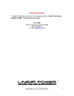 Предварительный просмотр 8 страницы Linear Power PA-2 AudioPath Enhancer Operation & Installation Manual